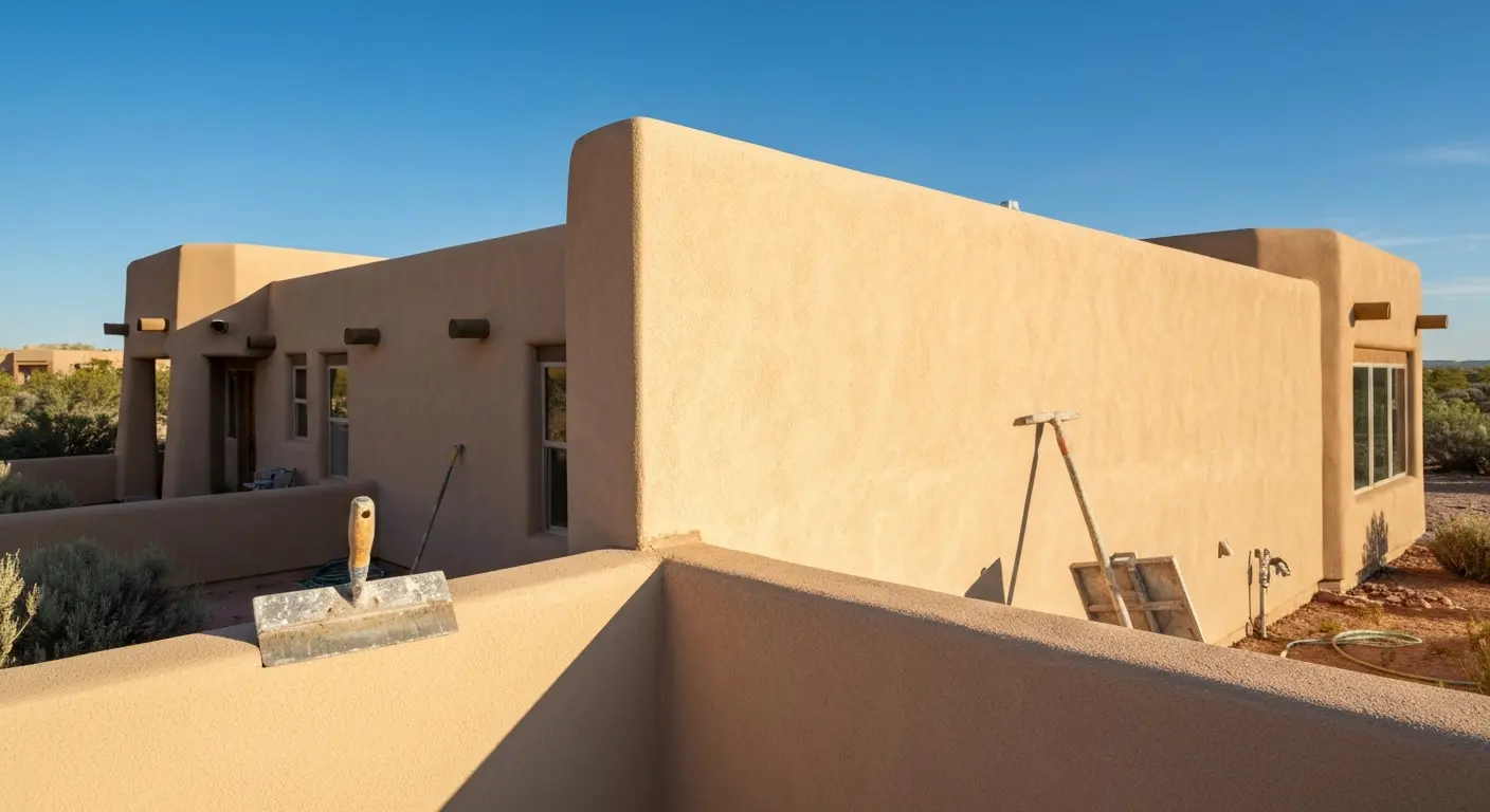 Stucco installation project