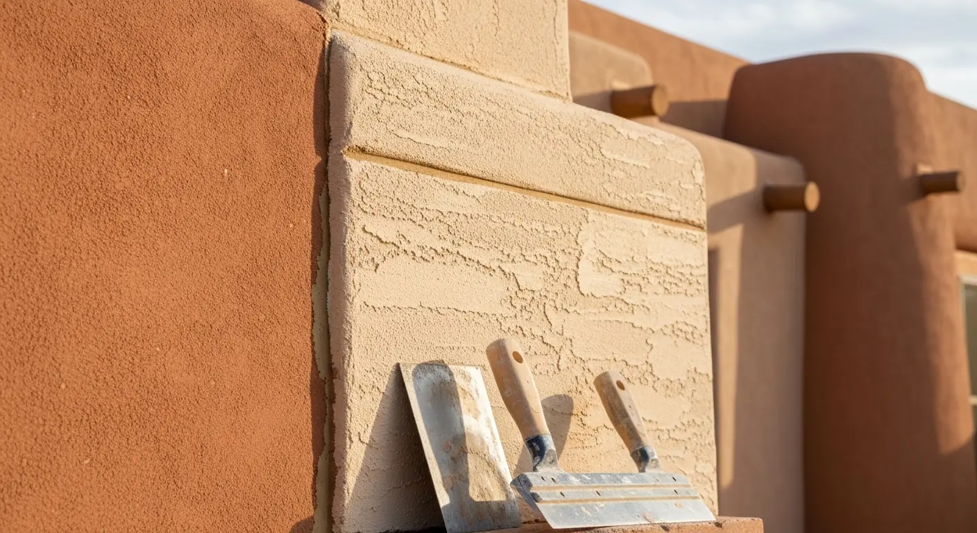 Stucco repair work