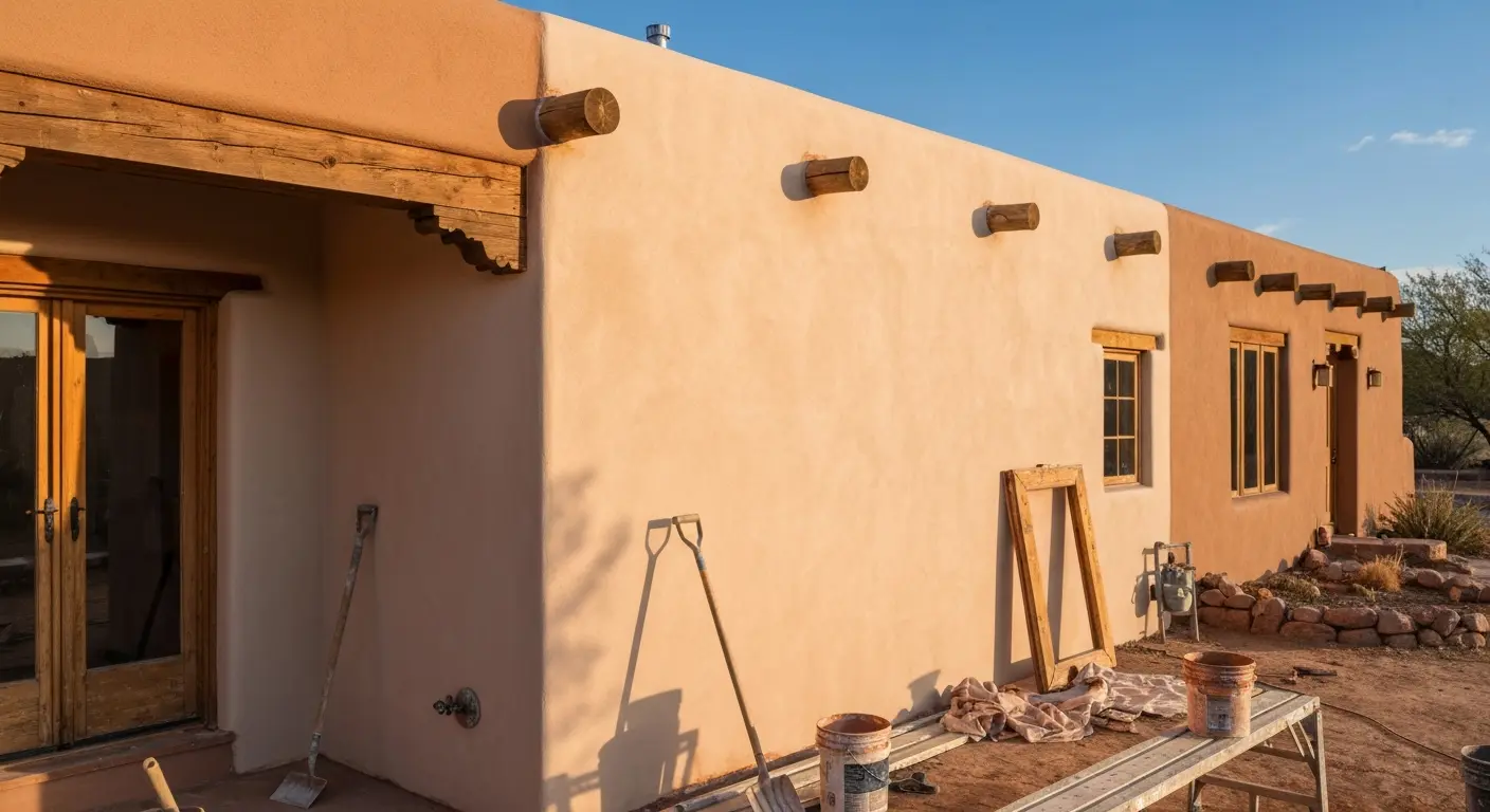 Stucco restoration project