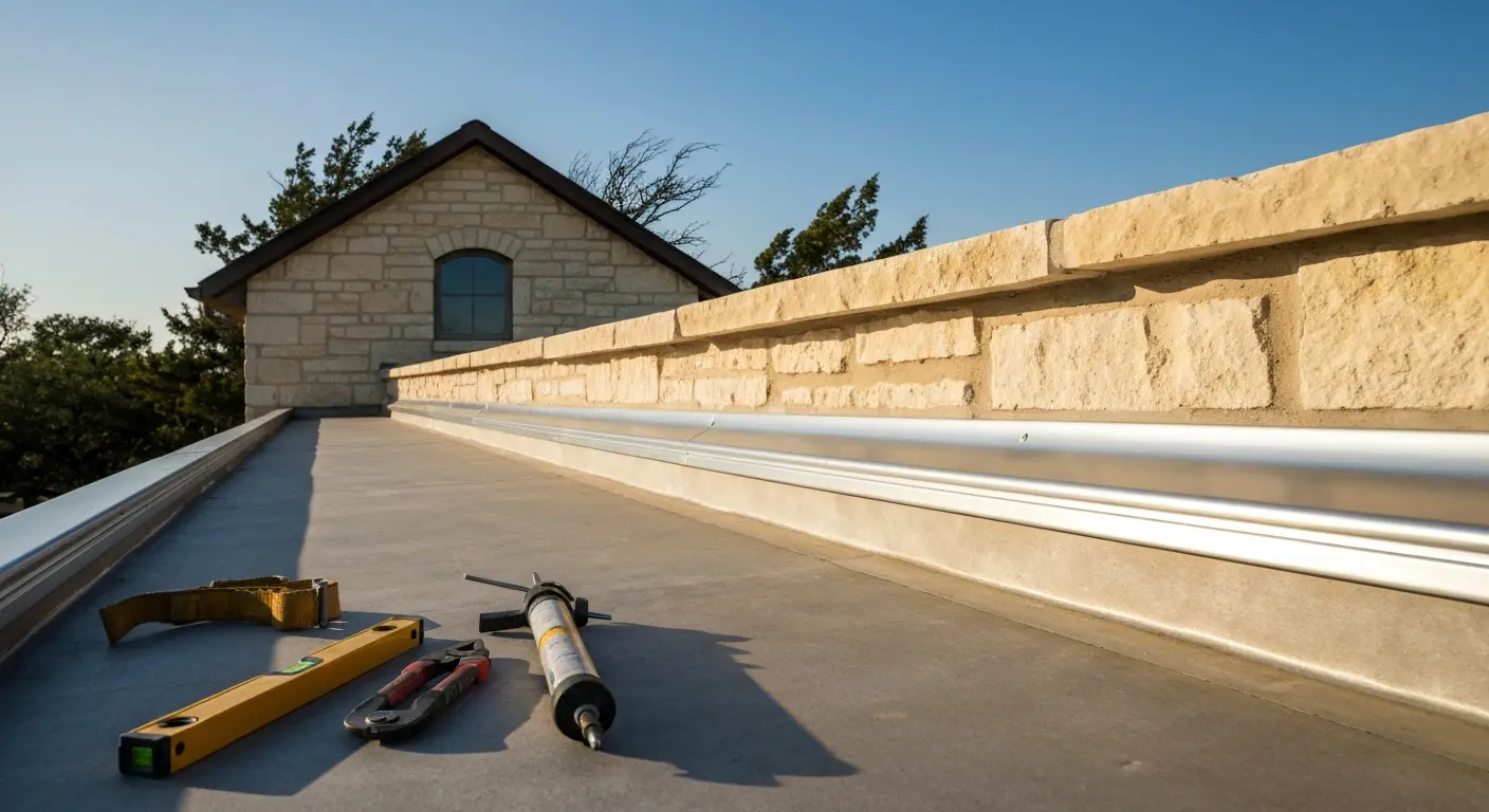 Parapet and roof edge repair