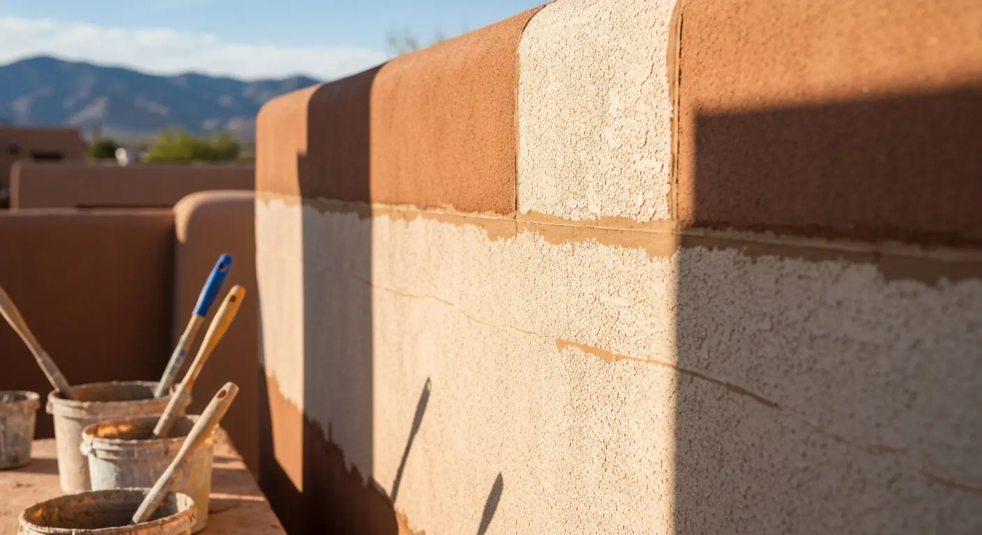 Stucco repair work