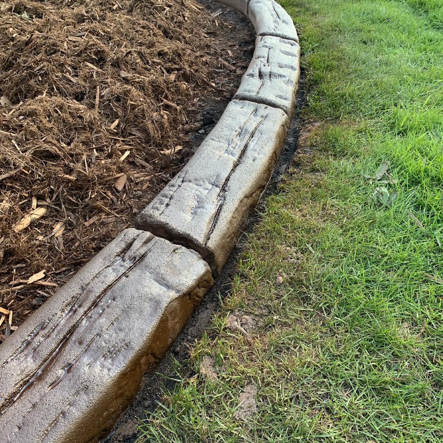 concrete landscape curbing installation Twin Cities