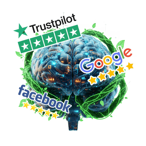 Reputation management dashboard monitoring reviews and sentiment