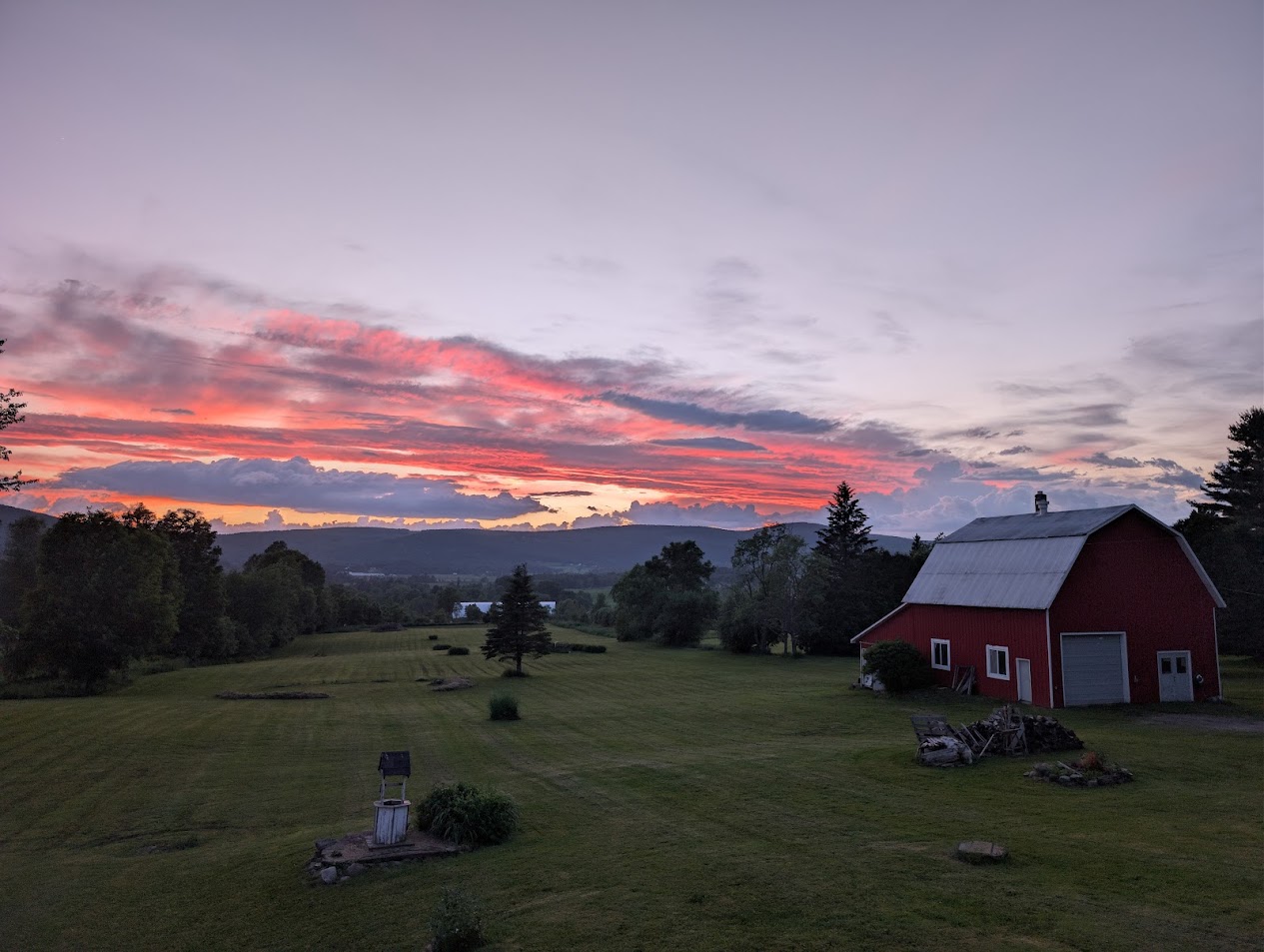 A Vermont barn at sunset, representing consistent automated lead follow-up