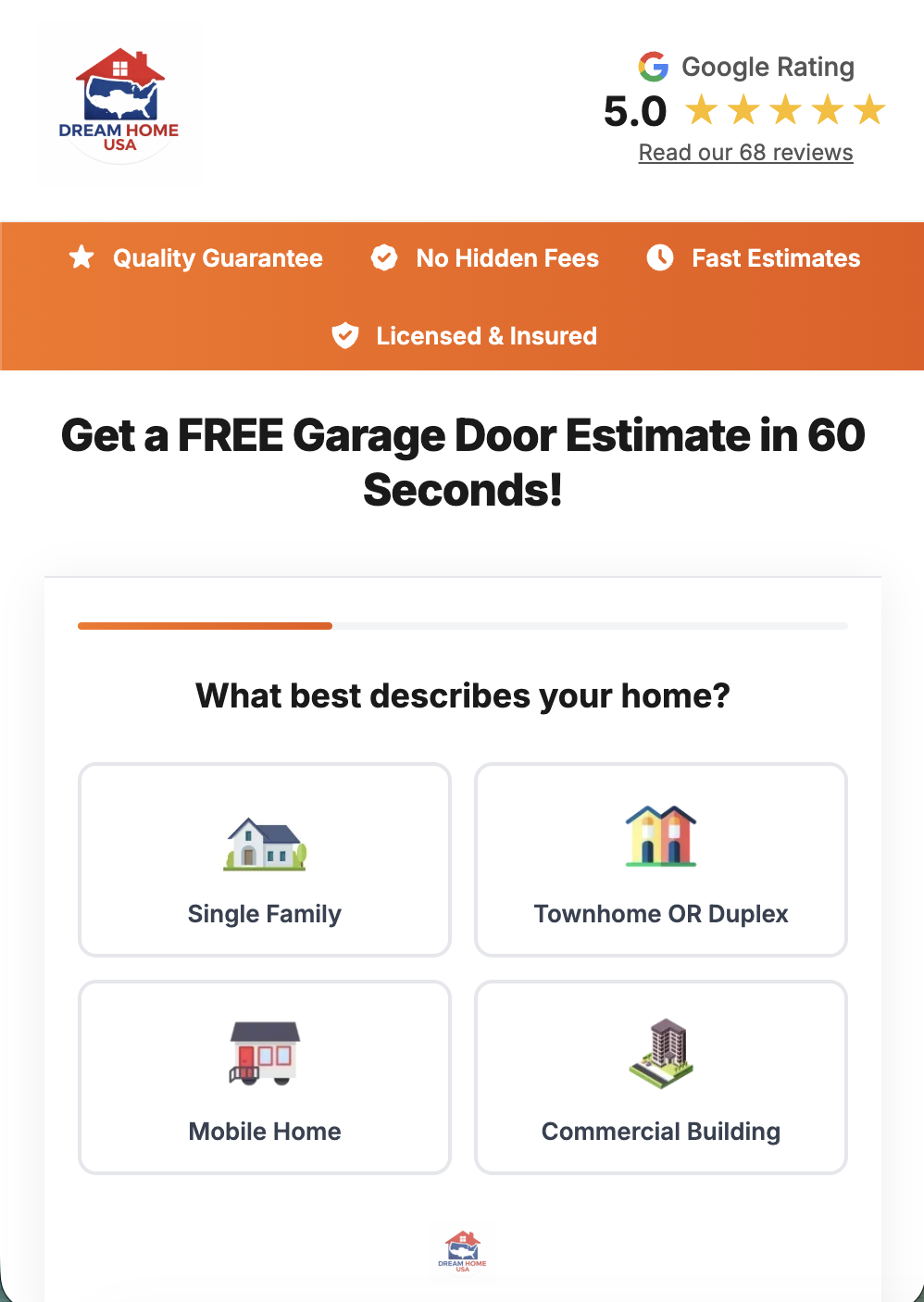 Qualification Landing Page