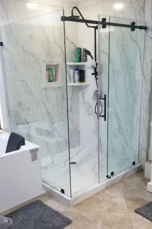 Frameless Sliding Shower Door Install