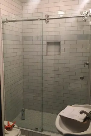 Frameless Sliding Shower Door Install