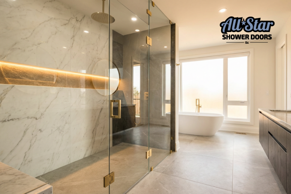 Semi-Frameless Shower Doors 