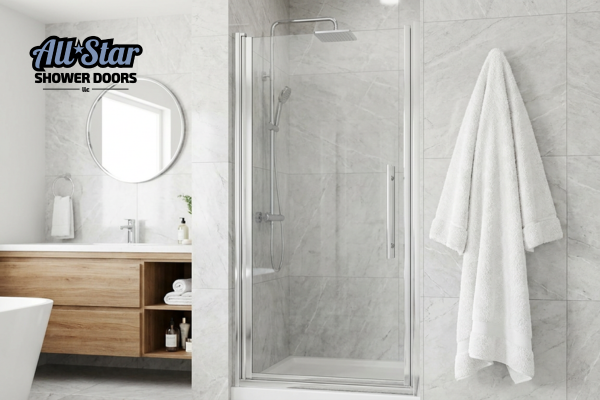 Framed Shower Door Installation Marietta GA Rental Property
