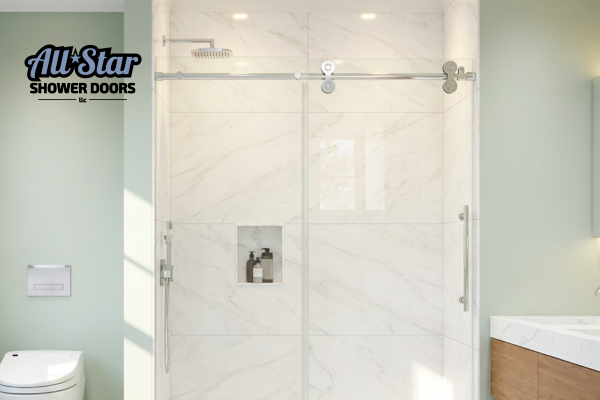 frameless Sliding Shower Doors in Woodstock georgia