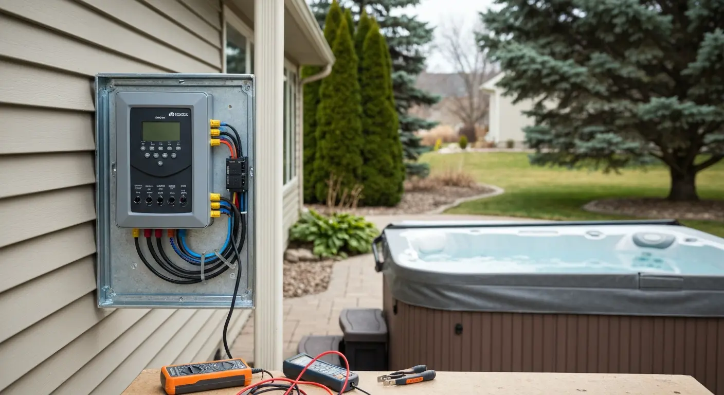 Hot tub electrical repair