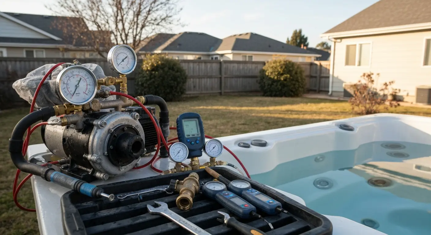 Hot tub pump repair service
