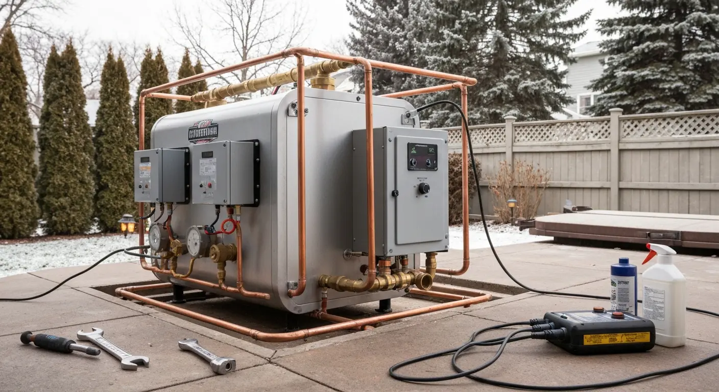 Hot tub heater repair service