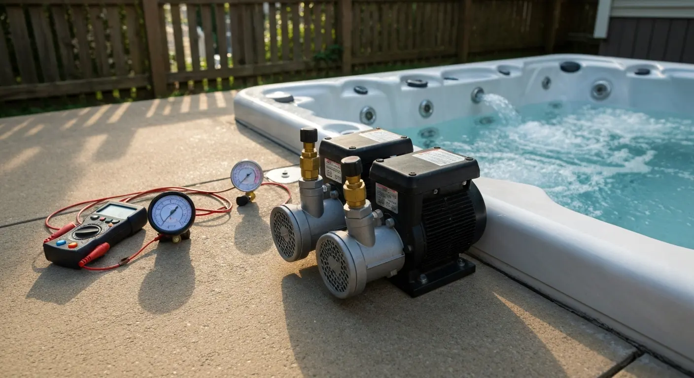 Hot tub pump repair service