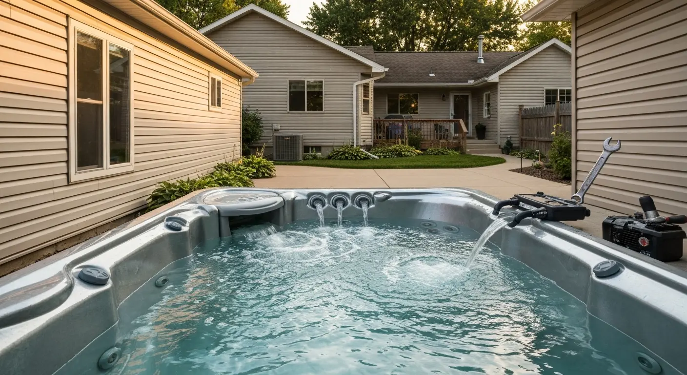 Hot tub pump repair service
