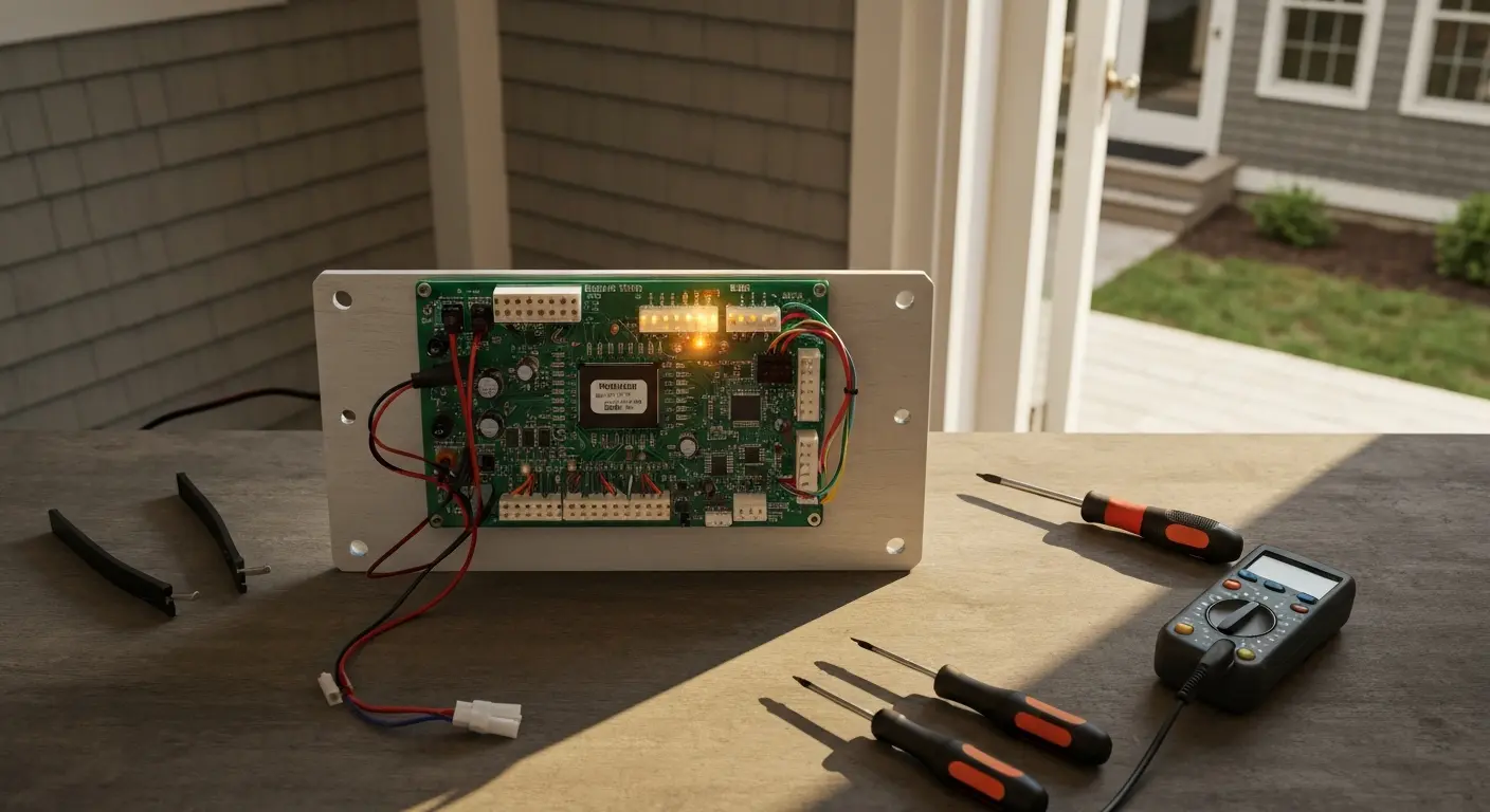 Electrical repair hot tub circuit board