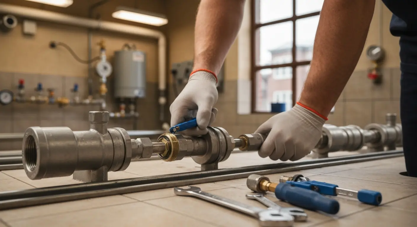 Spa plumbing seal and connector inspection