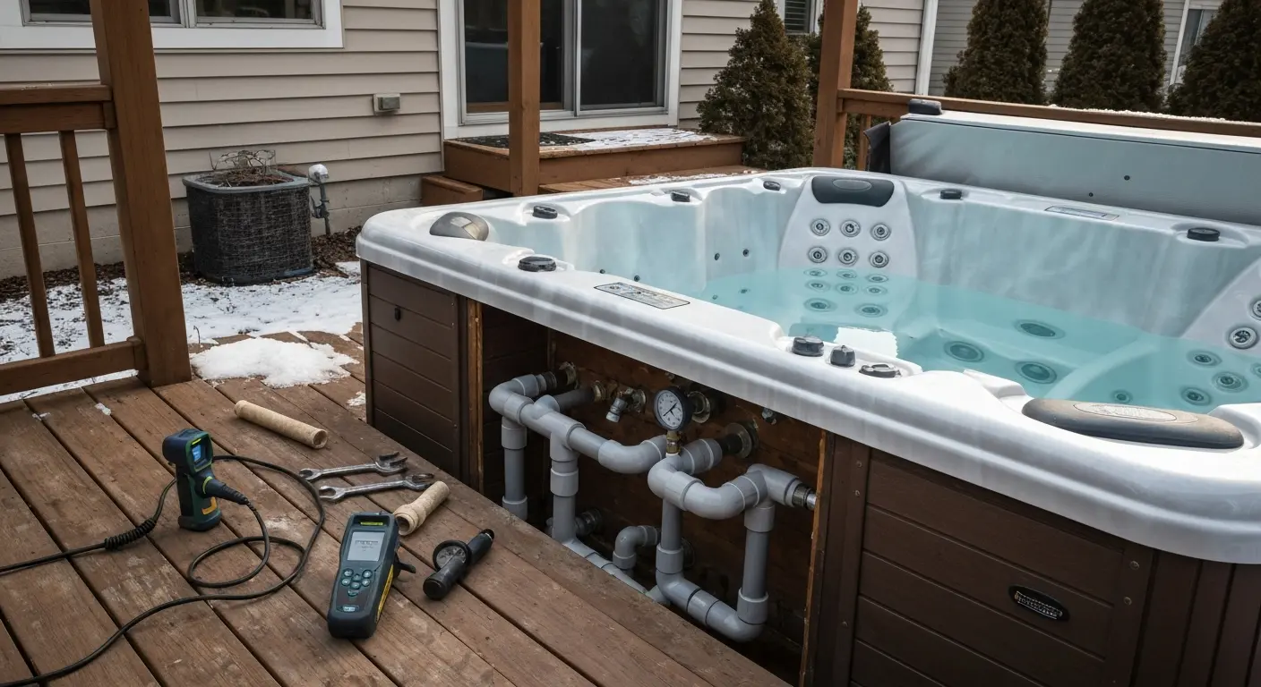 Hot tub leak detection