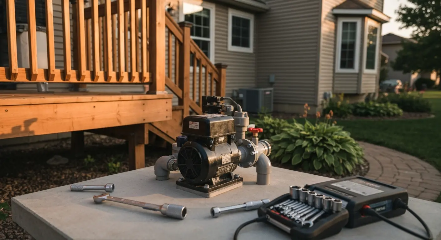 Pump repair for hot tubs