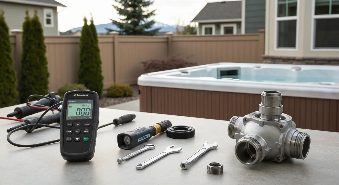 Hot tub leak detection