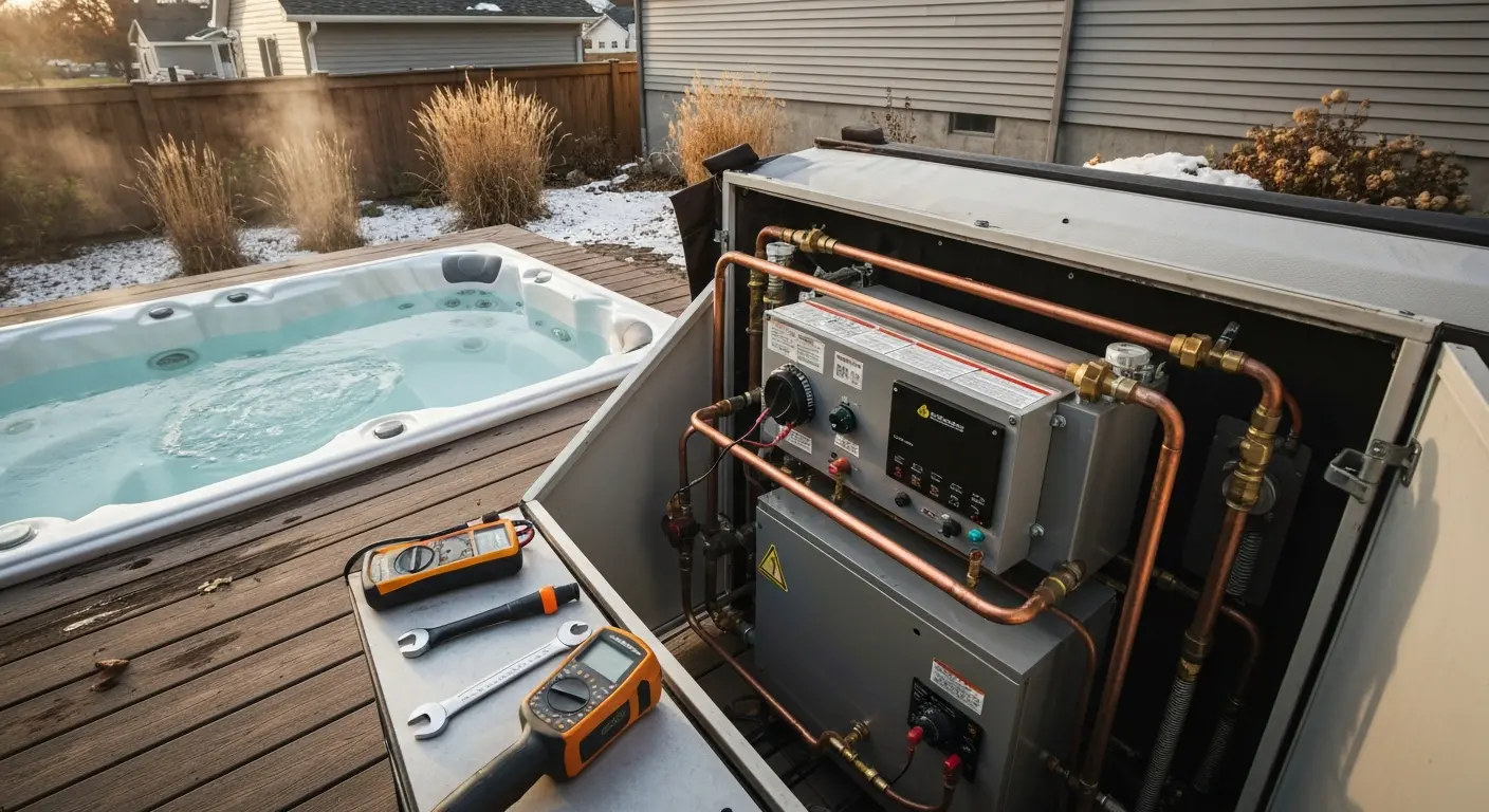 Hot tub heater repair