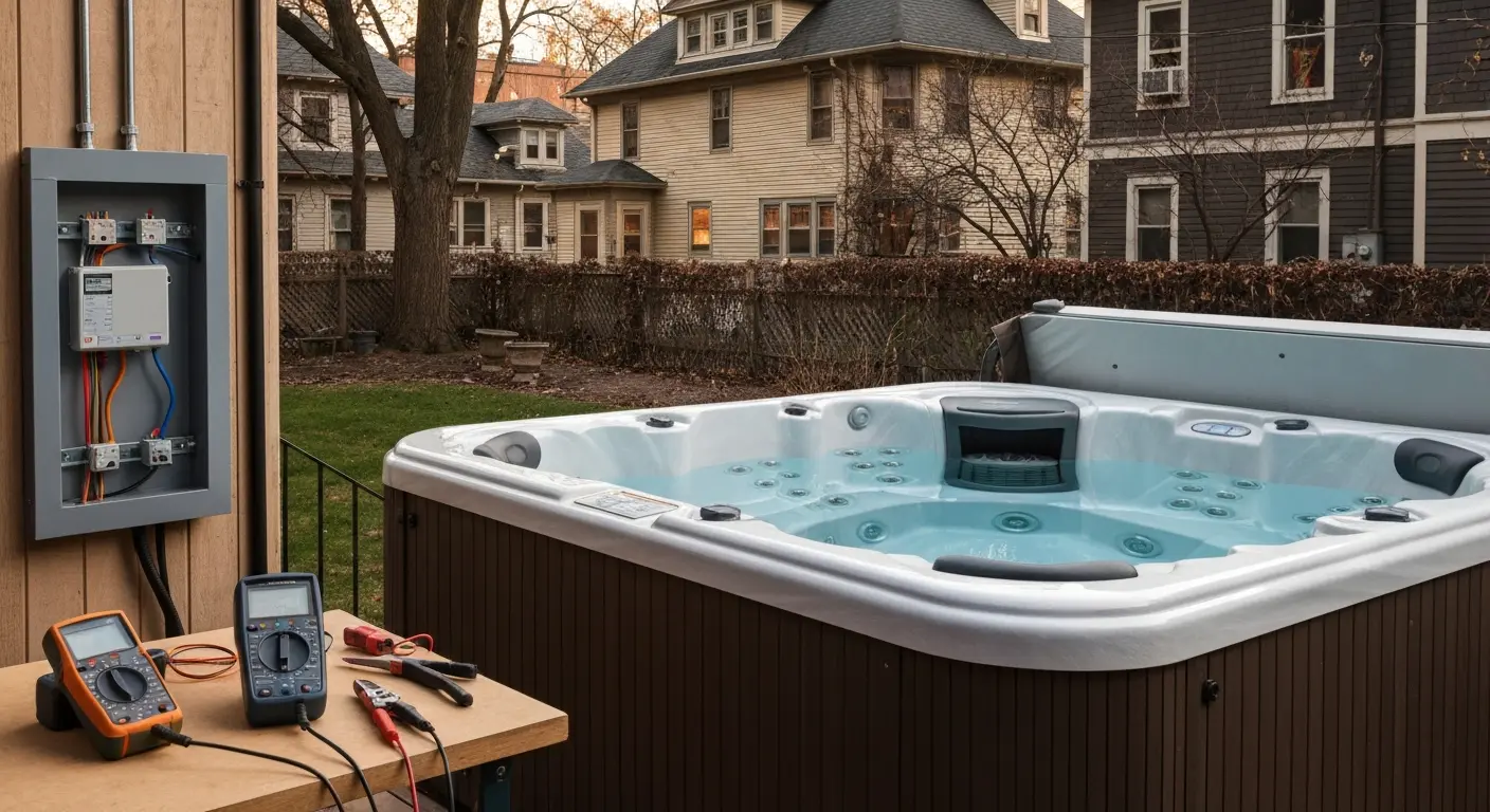 Hot tub electrical repair