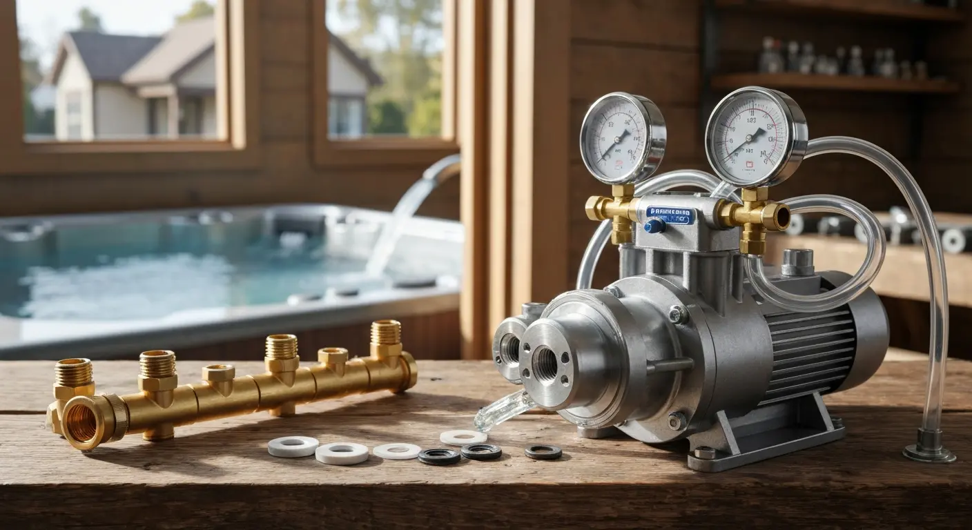 Hot tub pump and jet repair work