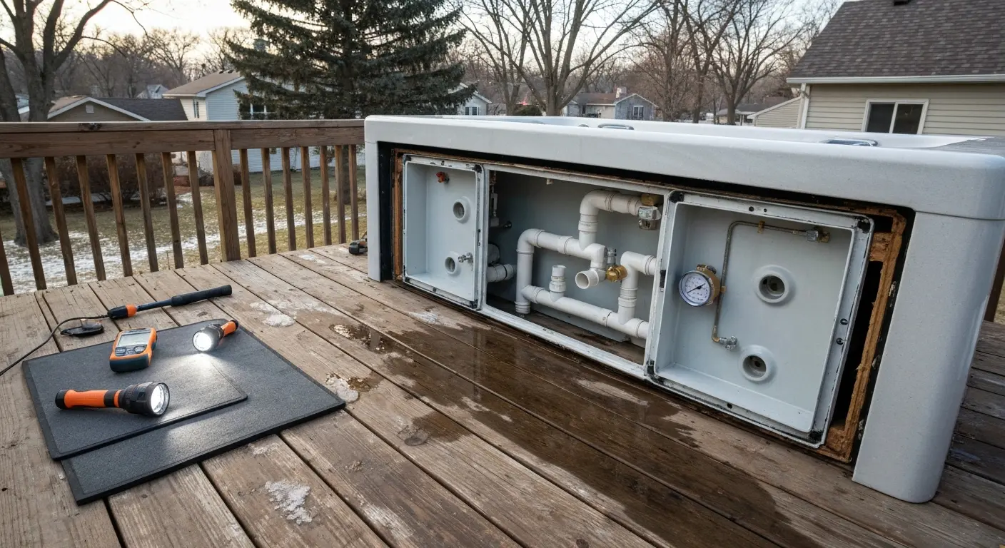 Leak repair for spa tubs