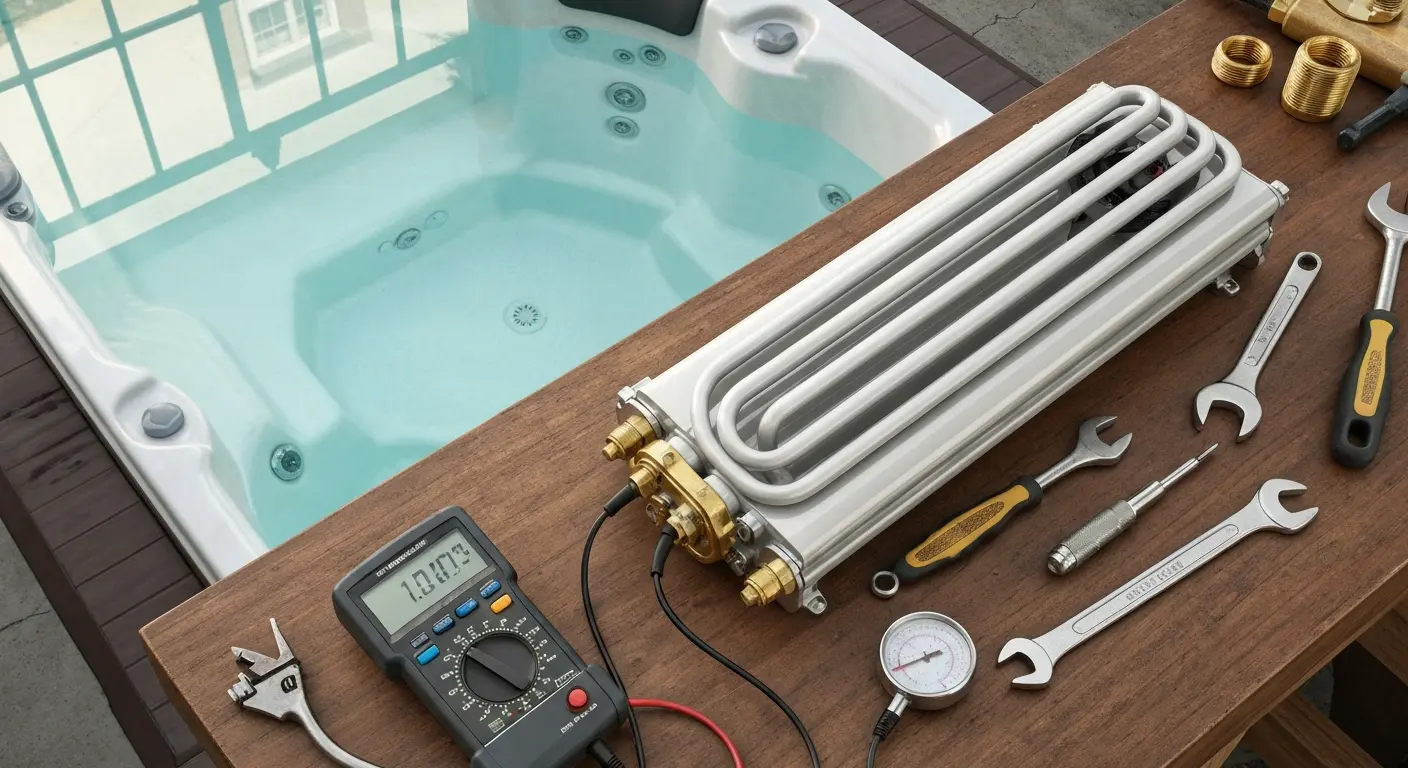 Hot tub heater repair