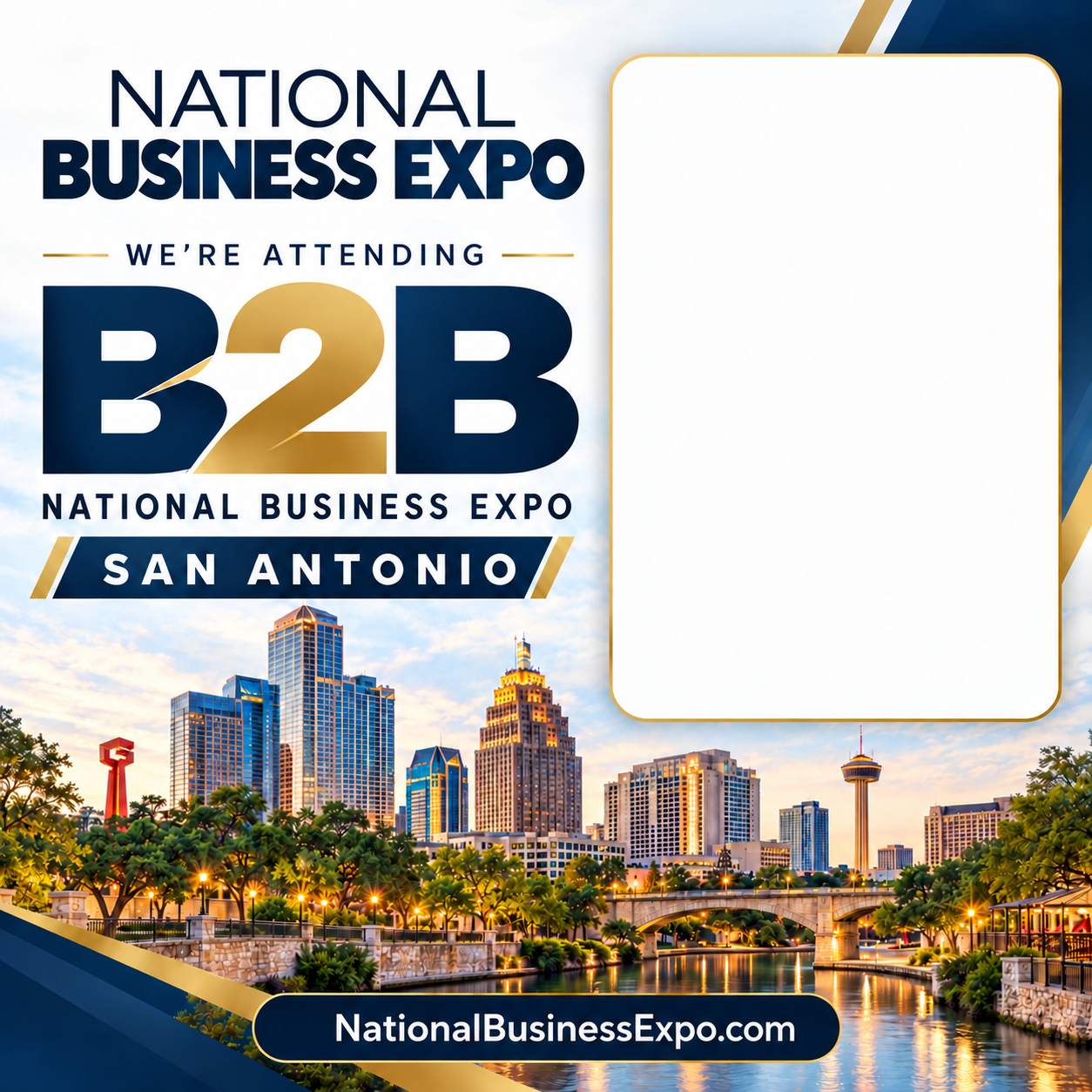National Business Expo We're Attending badge for San Antonio