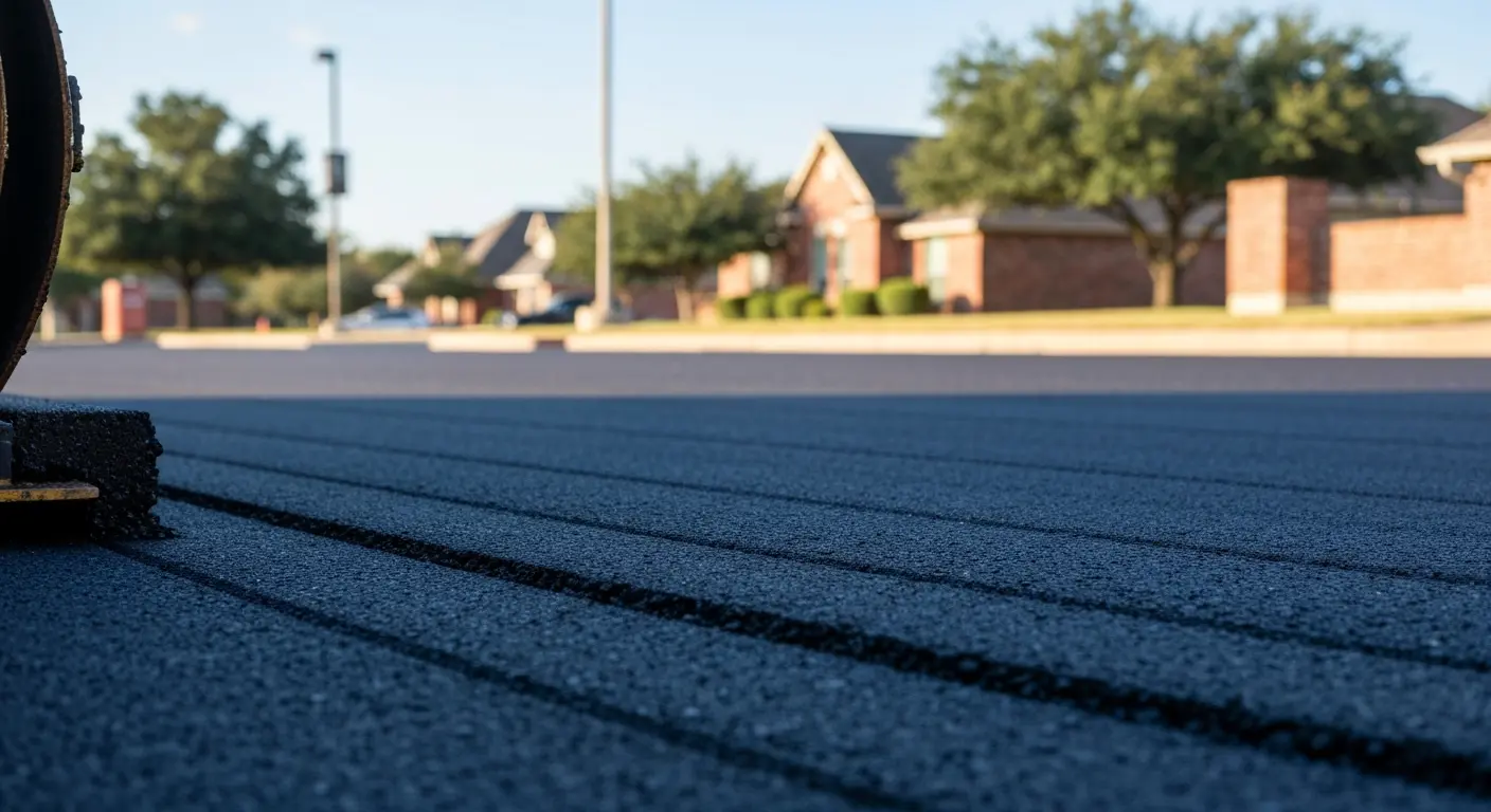 New asphalt paving project