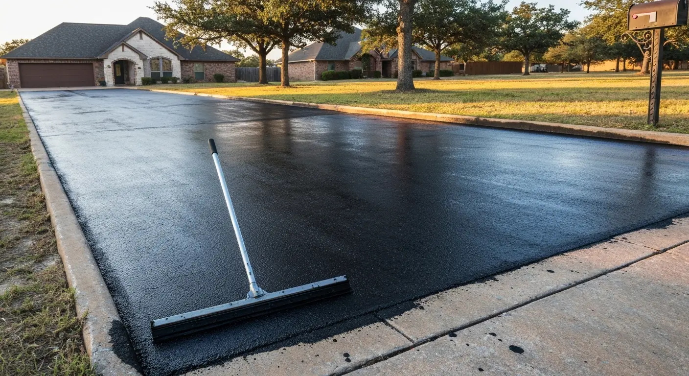Asphalt sealcoating service