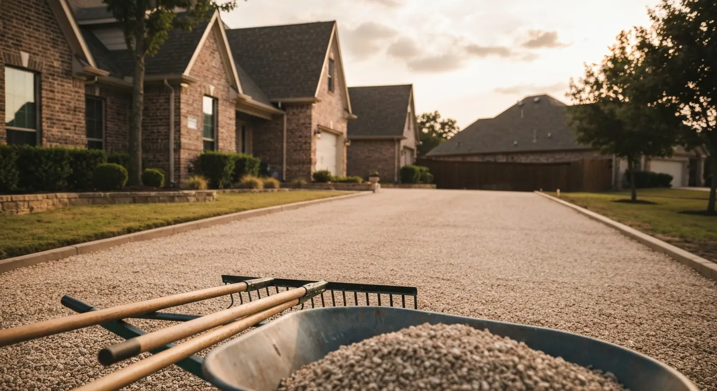 Gravel driveway repair