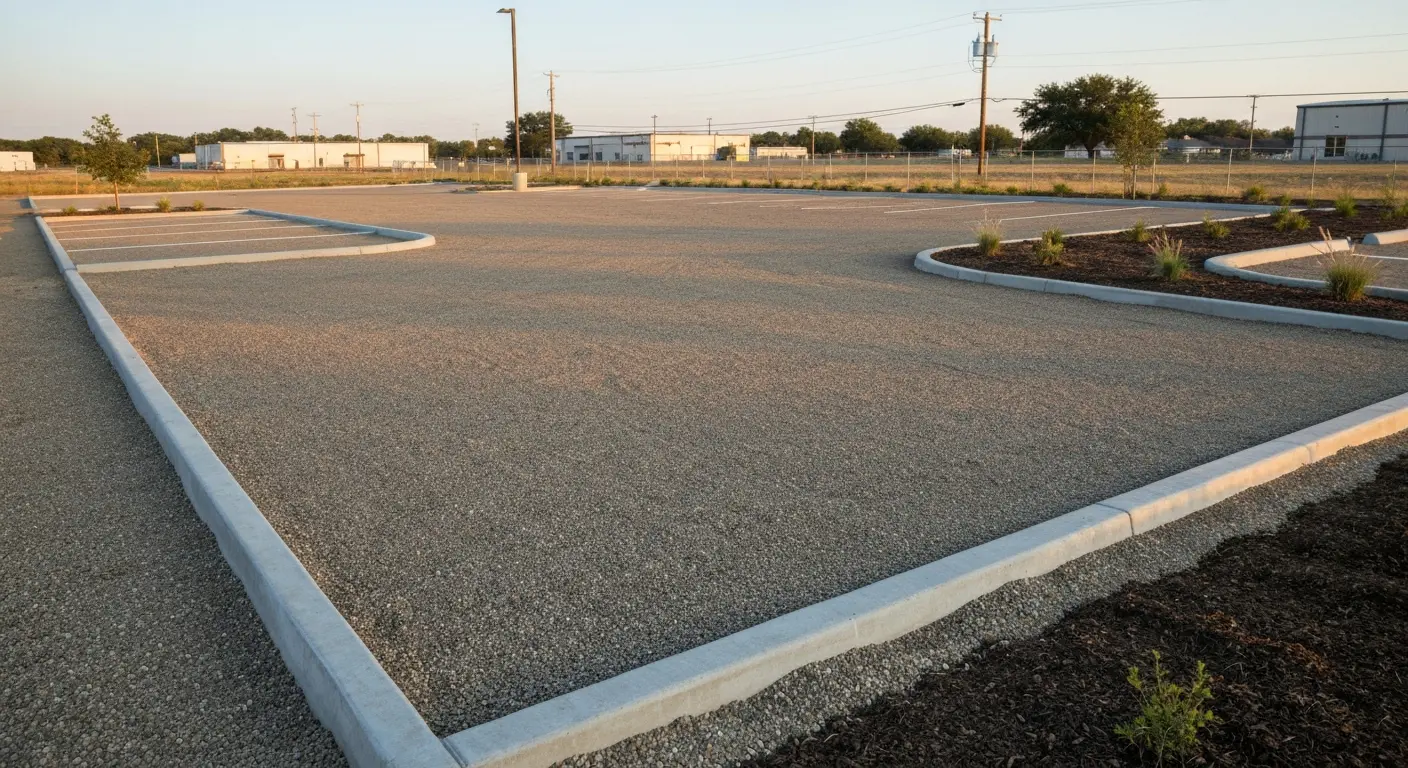 Commercial parking area