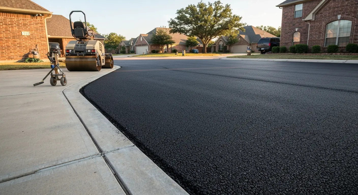 Asphalt paving service