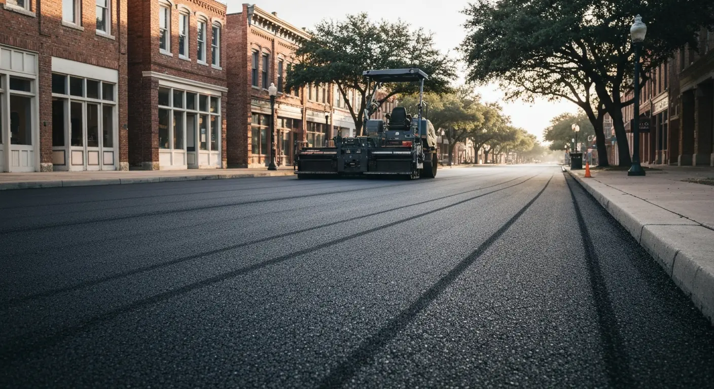 Asphalt paving project