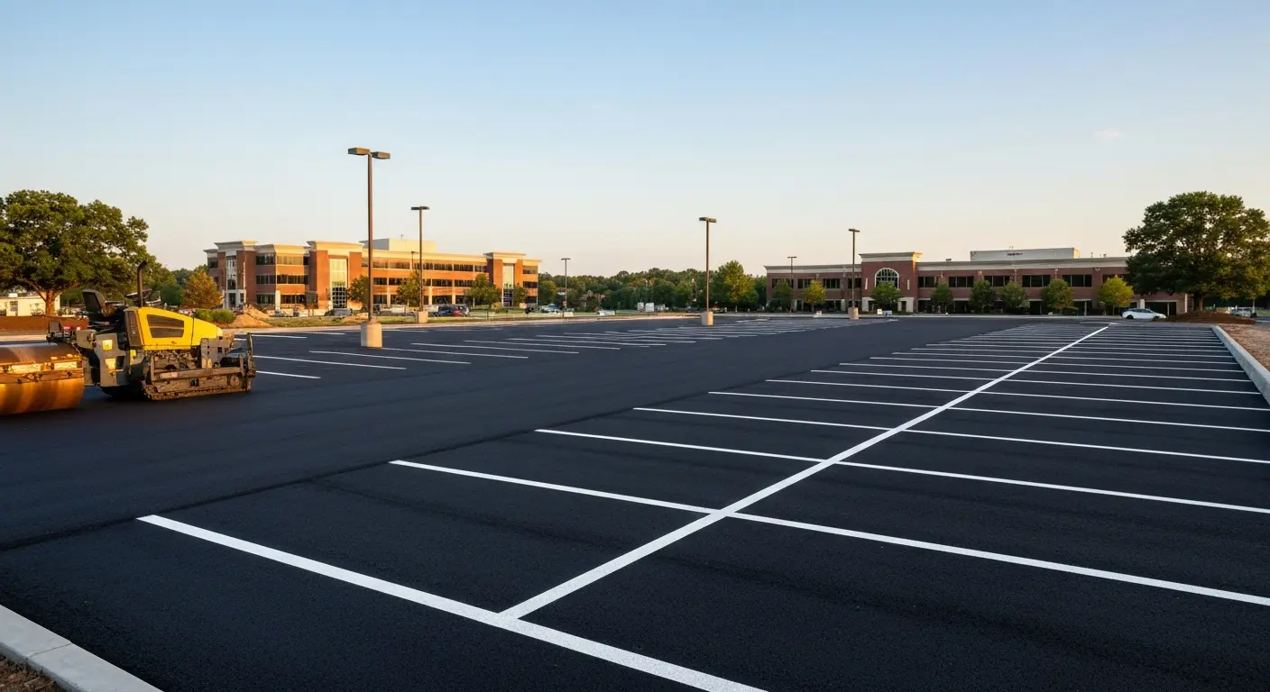 New asphalt paving project