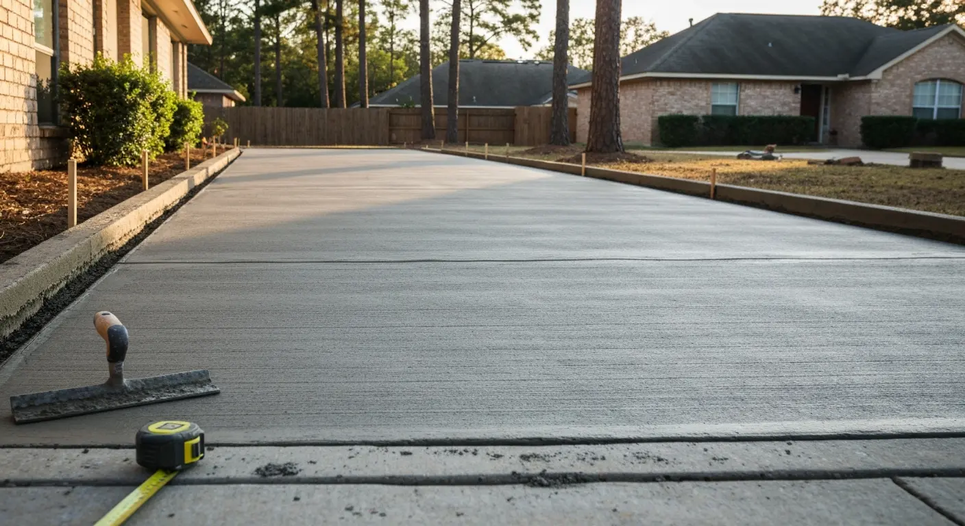 Concrete work and driveway installation