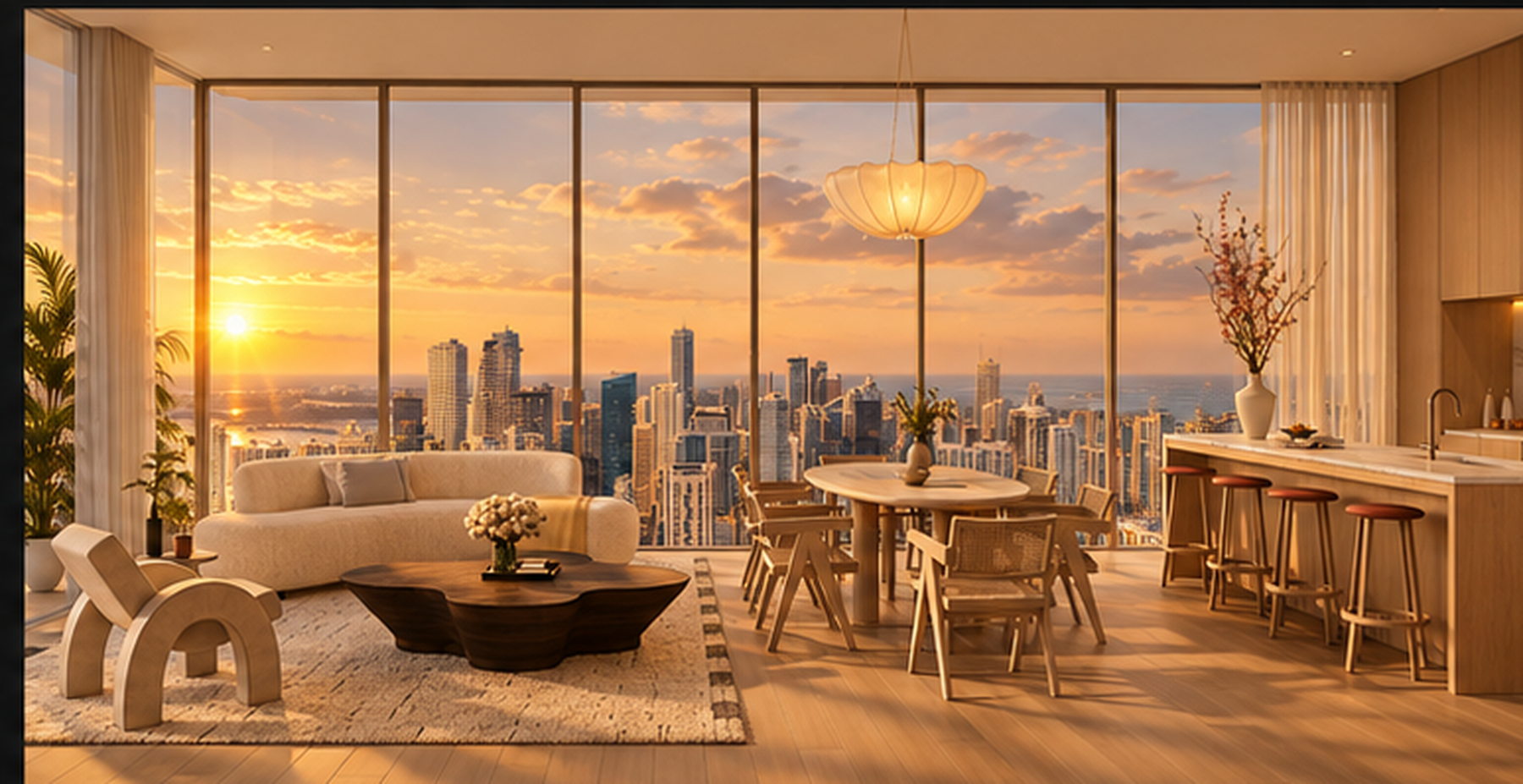 Propiedades terminadas en Miami - Penthouse y residencia con vista panorámica