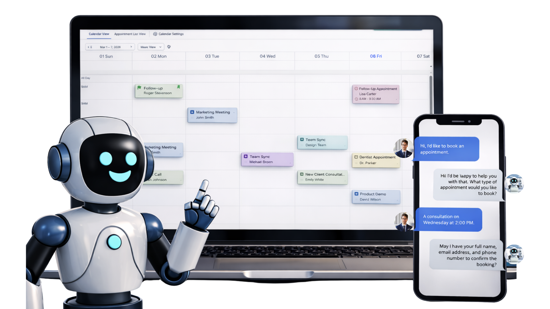 AI-powered automation and booking