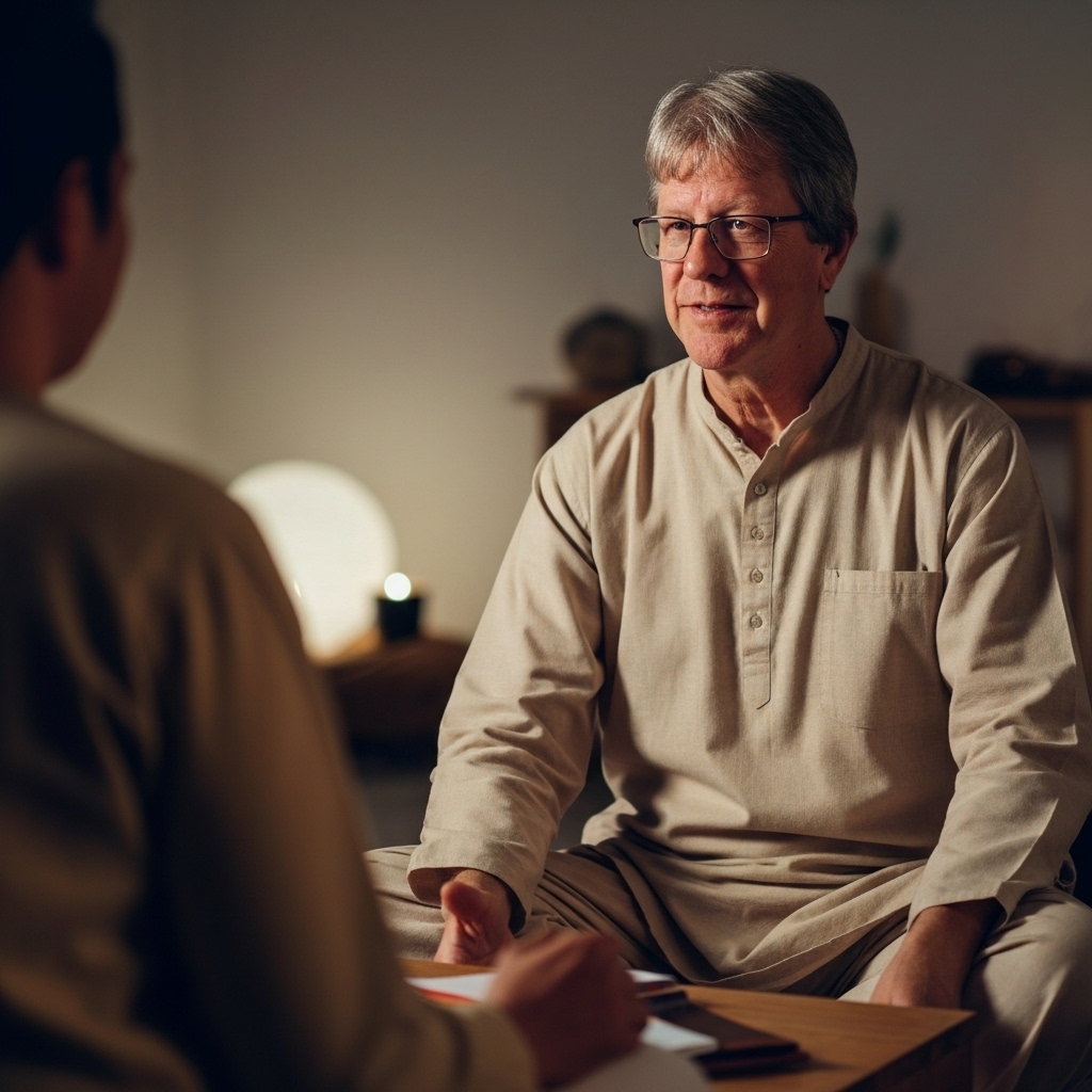 Geoff Nelson coaching a client