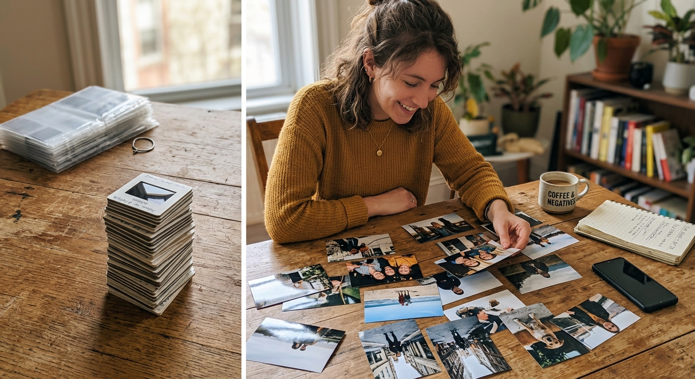physical prints being made from scanned 35mm slides
