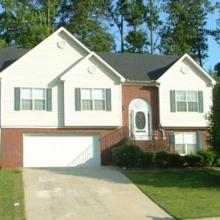 Completed shingle roof - suburban two-story