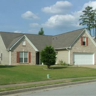 New shingle roof - ranch home
