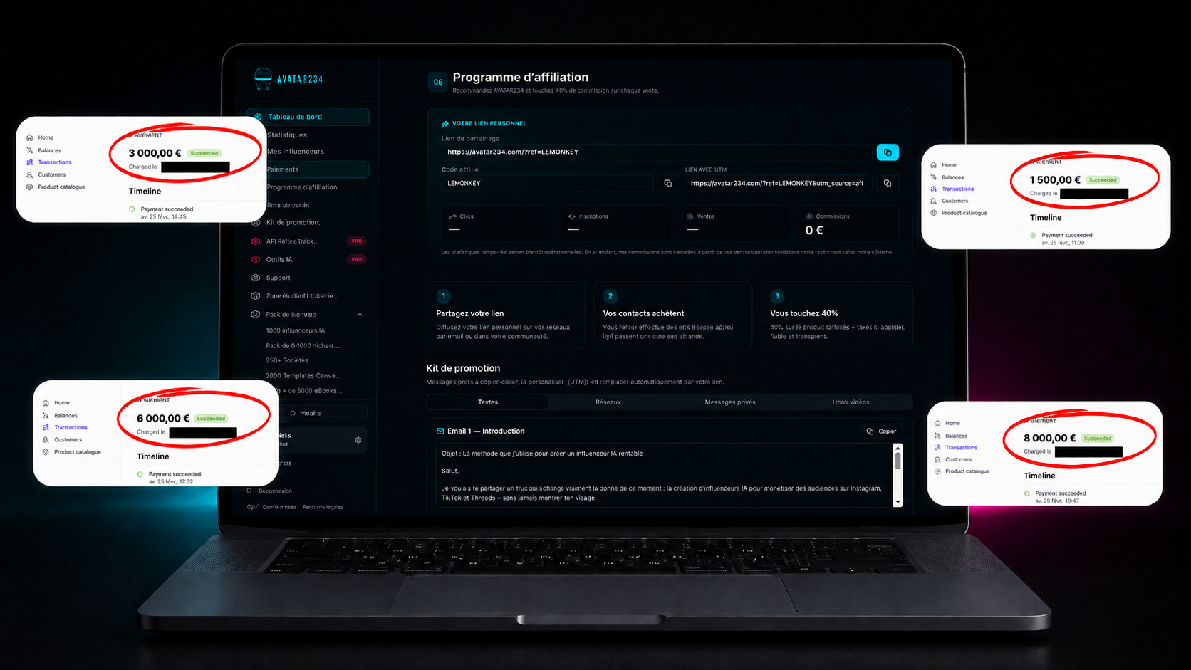 Mockup paiements