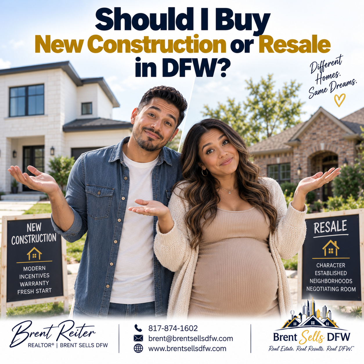 New construction vs resale homes in DFW