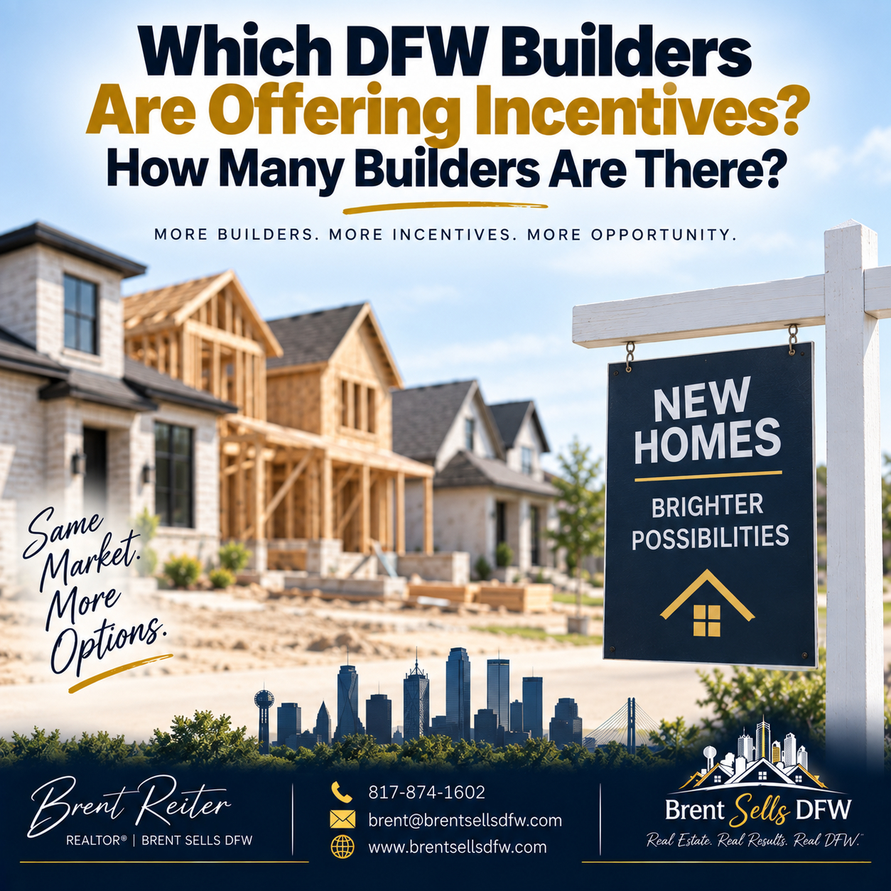 DFW new construction builders and incentives