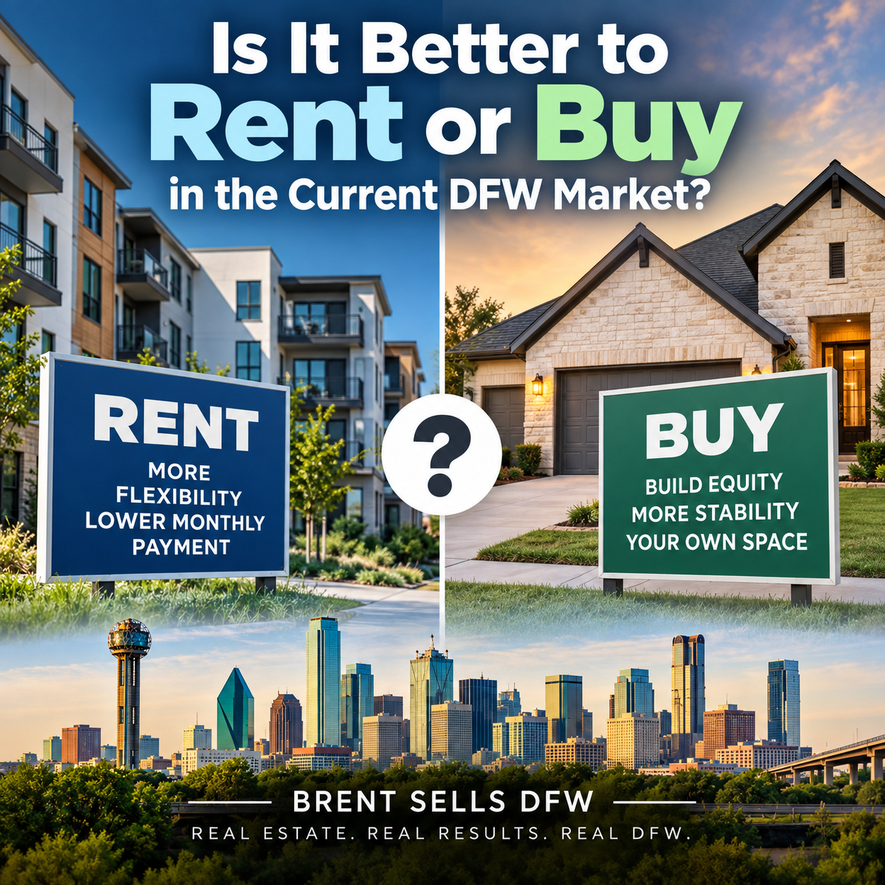 Is it better to rent or buy in the current DFW market