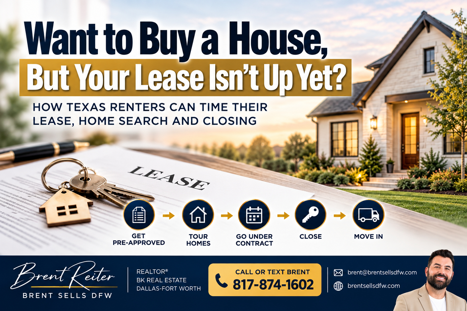 Texas renter timing a home purchase before their lease ends
