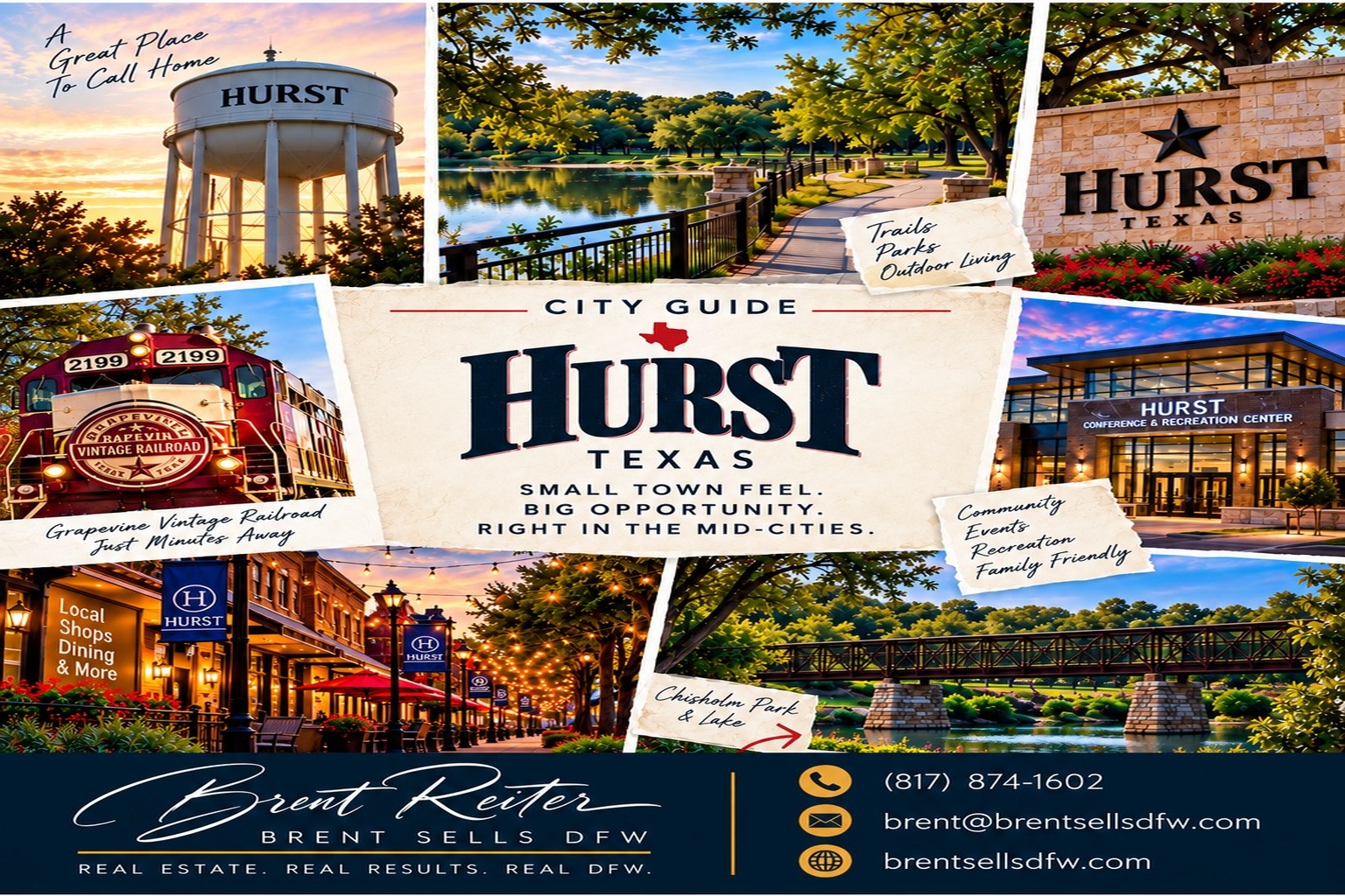 Hurst, TX — vecindarios establecidos de los Mid-Cities entre Fort Worth y Dallas